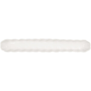 Clayre & Eef 6CE2047 Ciotola 26x4x3 cm Bianco Design Moderno Ceramica