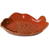 Clayre & Eef 6CE2162 Ciotola Pesce in ceramica arancione 16x11x3 cm
