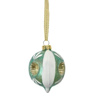 Clayre & Eef 6GL4707 Albero di Natale blu bianco...