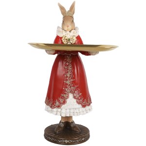 Clayre & Eef 6PR5359 Decorazione Coniglio con ciotola...