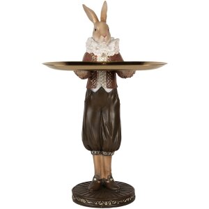 Clayre & Eef 6PR5360 Decorazione Coniglio con ciotola...