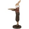 Clayre & Eef 6PR5360 Decorazione Coniglio con ciotola Beige Brown 18x17x31 cm