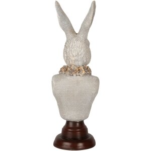 Clayre & Eef 6PR5362 Decorazione Busto Coniglio Grigio 13x12x39 cm