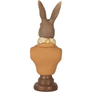 Clayre & Eef 6PR5363 Decorazione Busto Coniglio Marrone Arancione 7x5x19 cm