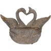 Clayre & Eef 5MG0058 Vaso da fiori decorativo grigio-marrone 49x27x37 cm