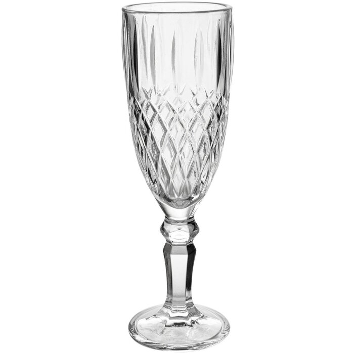 Clayre & Eef 6GL4726 Calice da champagne Ø6x19cm 150ml Trasparente