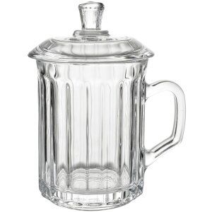 Clayre & Eef 6GL4727 Tazza con coperchio in vetro...
