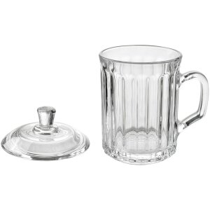 Clayre & Eef 6GL4727 Tazza con coperchio in vetro...