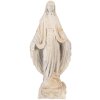 Statua della Madonna Clayre & Eef Beige Marrone 17x12x41 cm Ossido di Magnesio