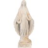 Statua della Madonna Clayre & Eef Beige Marrone 17x12x41 cm Ossido di Magnesio