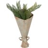 Vaso da fiori in ferro battuto verde effetto vintage 50 cm