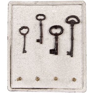Clayre & Eef 6H2399 Portachiavi Beige Marrone 22x5x25...