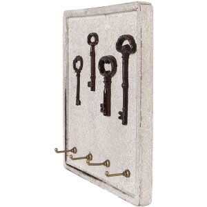 Clayre & Eef 6H2399 Portachiavi Beige Marrone 22x5x25...