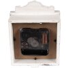 Clayre & Eef 6KL0832 Orologio da tavolo Vintage Grigio-Beige 10x6x14 cm 1xAA Vetro Legno