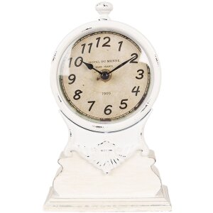 Clayre & Eef 6KL0833 Orologio da tavolo Bianco Beige...