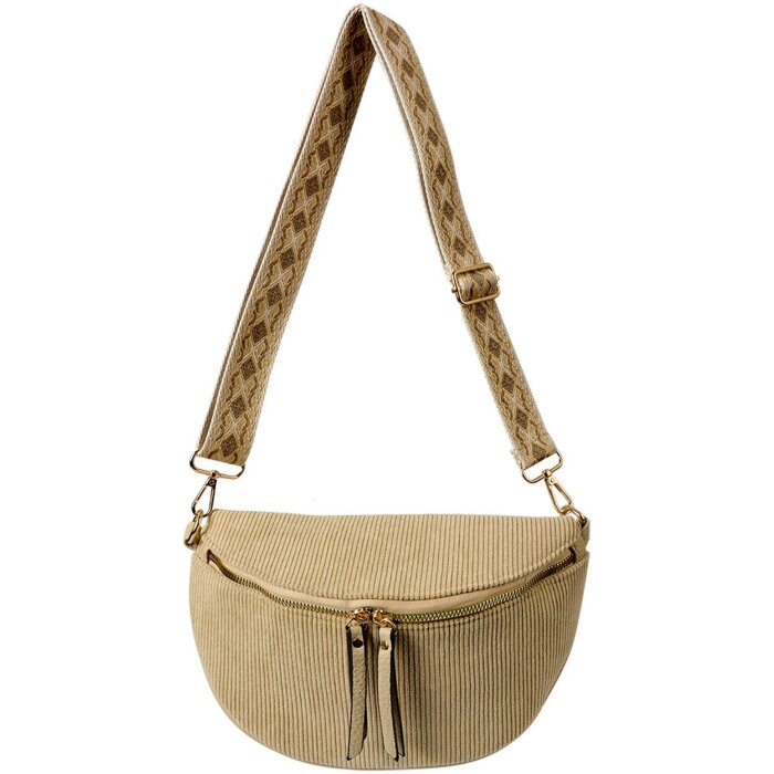 Juleeze JZBG0305BE Borsa Beige 25x16x7 cm Tracolla regolabile