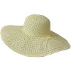 Juleeze JZHA0119 Cappello Beige 57 cm Treccia di paglia elegante traspirante estiva