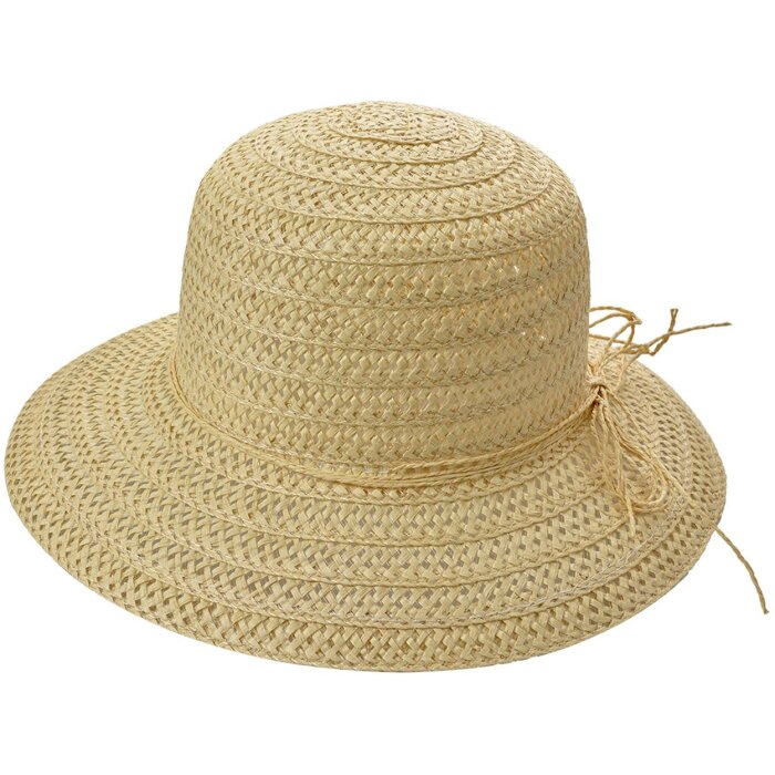 Juleeze JZHA0125 Cappello Beige 57 cm paglia treccia fiocco estate spiaggia giardino