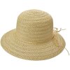 Juleeze JZHA0125 Cappello Beige 57 cm paglia treccia fiocco estate spiaggia giardino