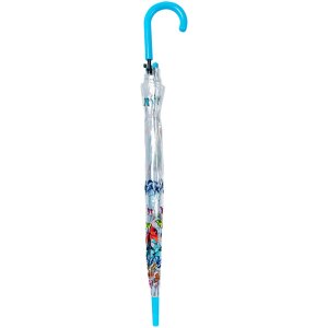 Juleeze JZUM0093 Ombrello trasparente con motivo a farfalla Ø 90x82 cm Blu