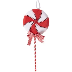 Clayre & Eef 66108 Ciondolo Lollipop Rosso Bianco...
