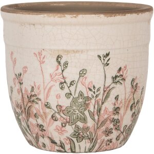 Clayre & Eef 6CE1974S Decorazione Fioriera Beige Rosa...