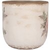 Clayre & Eef 6CE1981XL Vaso da fiori Beige Rosa Ø 20x19 cm Ceramica stile country