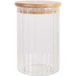 Clayre & Eef 6GL4719L Vaso con coperchio bambù...