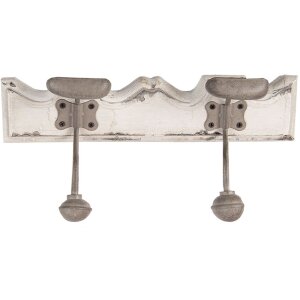 Clayre & Eef 6H2400 Appendiabiti da parete 2 ganci...