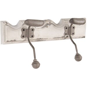 Clayre & Eef 6H2400 Appendiabiti da parete 2 ganci...