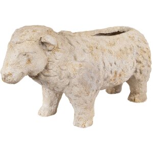 Clayre & Eef 6MG0114 Decorazione Vaso da fiori Beige Brown 48x19x26 cm Stile country