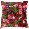 Clayre & Eef KT021.428 Copricuscino 44x44 cm Rosso Design natalizio