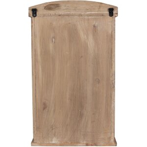 Clayre & Eef 50812 Armadio da parete Marrone 32x15x54 cm Vintage Vetro frontale