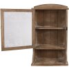 Clayre & Eef 50812 Armadio da parete Marrone 32x15x54 cm Vintage Vetro frontale