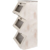 Clayre & Eef 5H0732 Armadio a muro Scaffale a muro stile country bianco marrone 33x25x61 cm