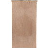 Clayre & Eef 5H0732 Armadio a muro Scaffale a muro stile country bianco marrone 33x25x61 cm