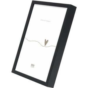 Cornice per foto Deknudt S029S2 Semplice 13x18 cm in alluminio nero opaco