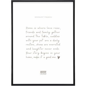 Deknudt S029S2 Cornice semplice 15x20 cm in alluminio nero opaco
