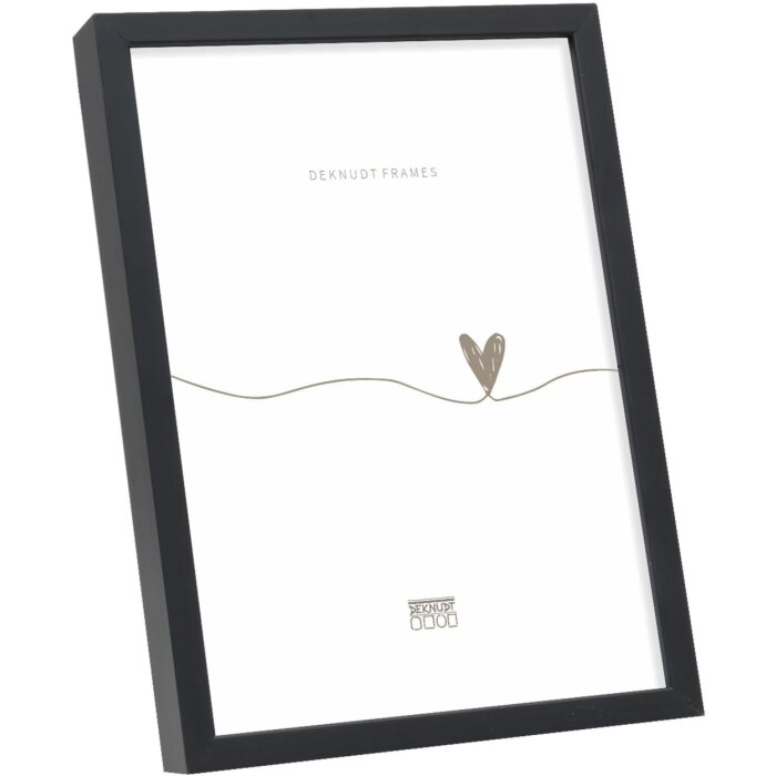 Cornice per foto Deknudt S029S2 Semplice 18x24 cm in alluminio nero opaco