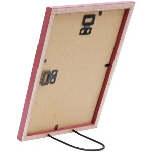 Cornice per foto Deknudt S236F4 rossa in legno 10x15 cm stile rustico