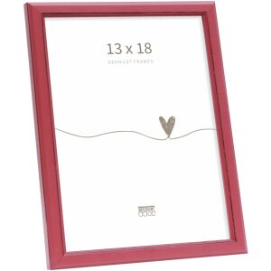 Cornice per foto Deknudt S236F4 rossa in legno 13x18 cm...