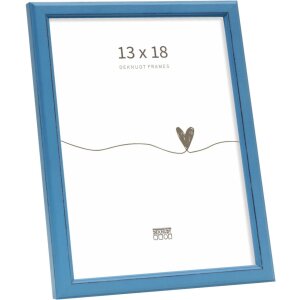 Deknudt S236F6 Cornice blu legno 13x18 cm stile rustico