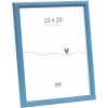 Cornice per foto Deknudt S236F6 blu in legno 15x20 cm stile rustico