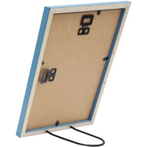 Cornice per foto Deknudt S236F6 blu in legno 20x30 cm stile rustico