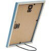 Cornice per foto Deknudt S236F6 blu in legno 20x30 cm stile rustico