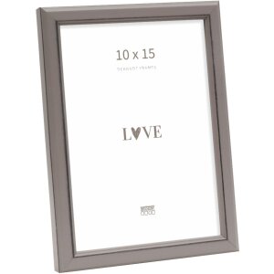 Cornice per foto Deknudt S236F7 grigia in legno 10x15 cm...