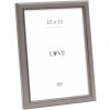 Cornice per foto Deknudt S236F7 grigia in legno 10x15 cm stile rustico