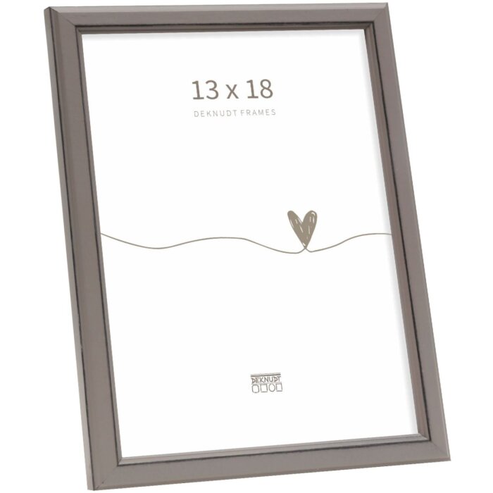 Cornice per foto Deknudt S236F7 grigia in legno 13x18 cm stile rustico