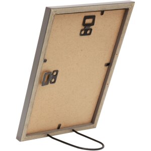 Cornice per foto Deknudt S236F7 grigia in legno 20x30 cm stile rustico