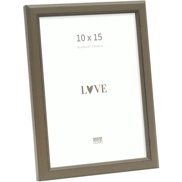 Deknudt S236F8 Cornice kaki verde legno 10x15 cm stile rustico